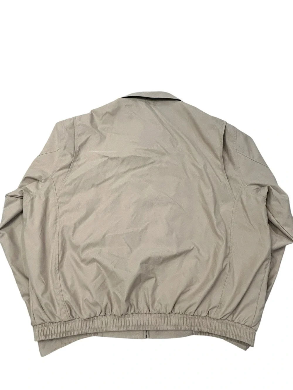 Polo‎ Ralph Lauren Vintage Men’s Tan Bi-Swing Bomber Jacket XL Plaid Liner Blue